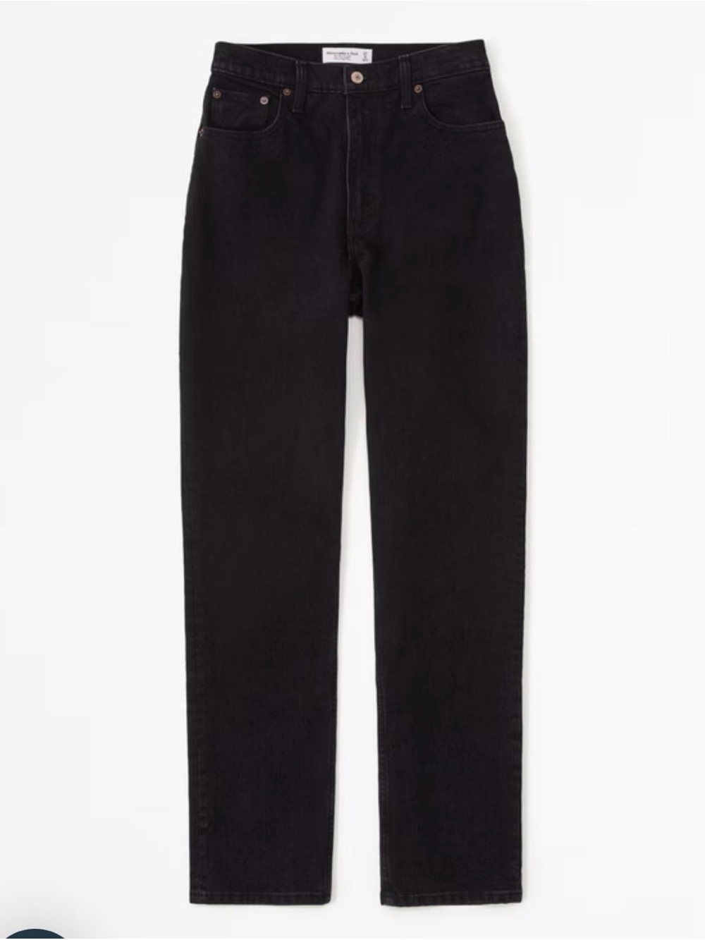 The 90’s Straight Ultra High Rise - Curve Love in Saturated Black